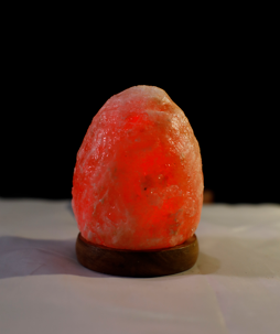 USB Natural Shaped (Colour Changing) Himalayan Salt Lamp - Marble Base (12V)