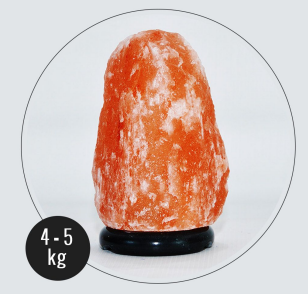 4-5kg Natural Shaped Himalayan Salt Lamp - Marble Base (12V)