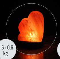 USB Heart Shaped (Colour Changing) Himalayan Salt Lamp - (12V)