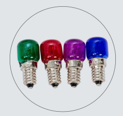 Coloured 4 Pack - Green, Red, Purple, Blue Bulbs (12V)