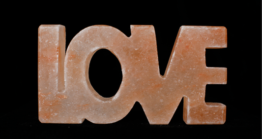 LOVE shape Himalayan Salt Rock